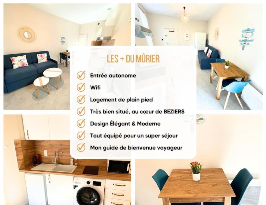 Studio Bien Equipe A 2 Pas De La Gare Beziers Bagian luar foto