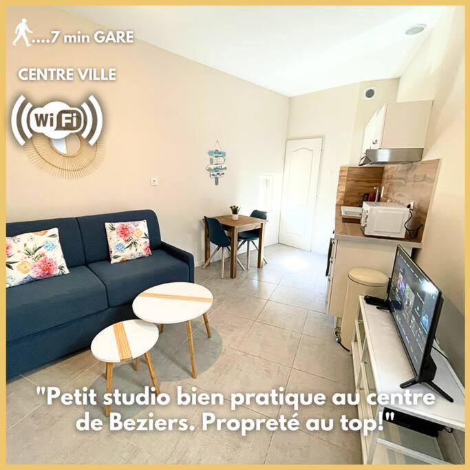 Studio Bien Equipe A 2 Pas De La Gare Beziers Bagian luar foto